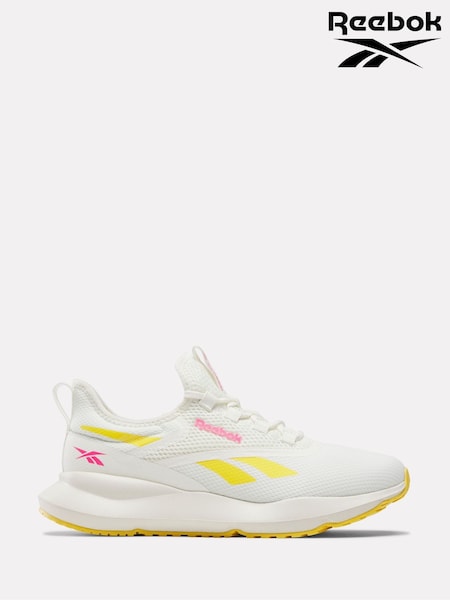 Reebok Womens White/Lemon Cityride Trainers (AA7062) | LEI 372