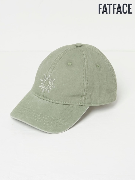 FatFace Green Embroidered Sun 100% Cotton Cap (AA7130) | €25