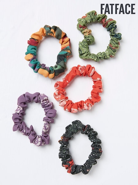 FatFace Wilding Print Scrunchies 5 Pack (AA7171) | €14