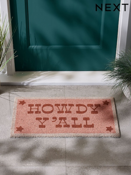 Howdy Slogan Coir Doormats (AA7323) | €16 - €27
