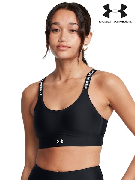 שחור/לבן - Under Armour Medium Infinity Support Bra (AA7328) | ‏206‏₪