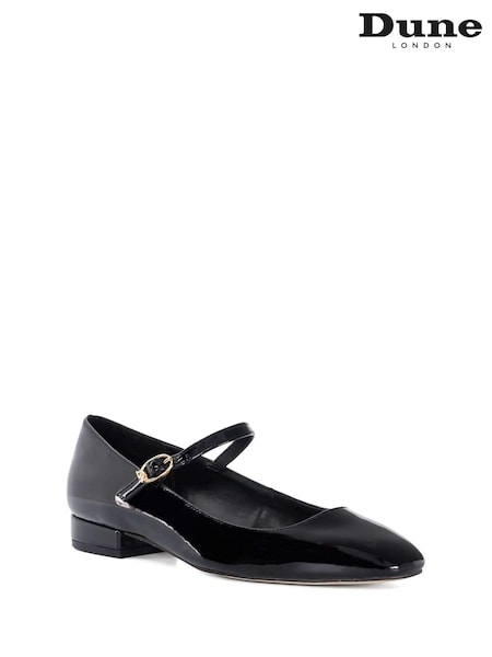 Dune London Black Habbs Buckle Mary Jane Shoes (AA7348) | €56