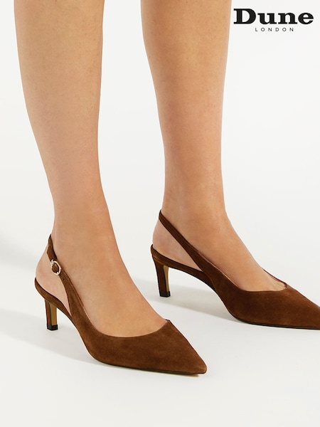 Maro - Dune London Celinna Set Back Kitten Slingback Pantofi (AA7354) | 737 LEI