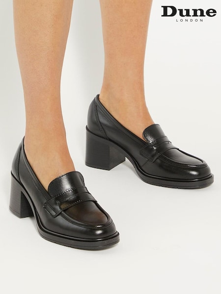 Dune London Grateful Heeled Penny Loafers (AA7355) | € 82