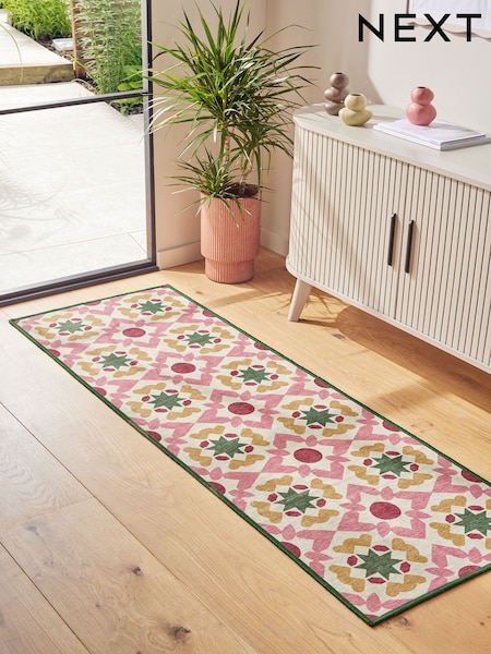 Washable Geometric Tile Runner (AA7464) | ‏208 د.إ.‏ - ‏ 301‏ د.إ.