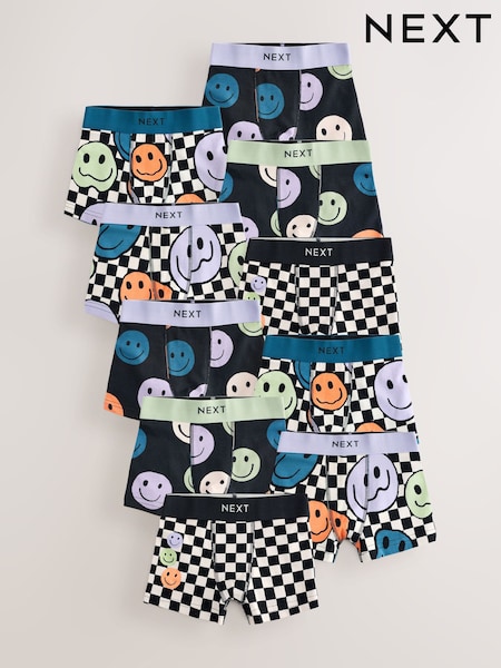 Happy Face Check - Trunks 10 Pack (1.5-16yrs) (AA7501) | 37 € - 44 €