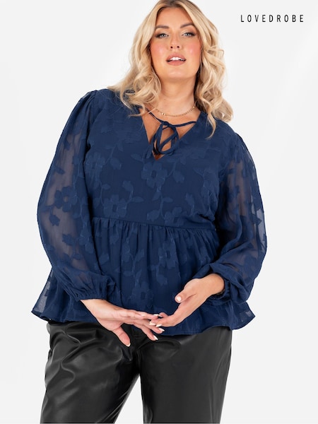 Lovedrobe Burnout Long Sleeve Top (AA7515) | 158 LEI