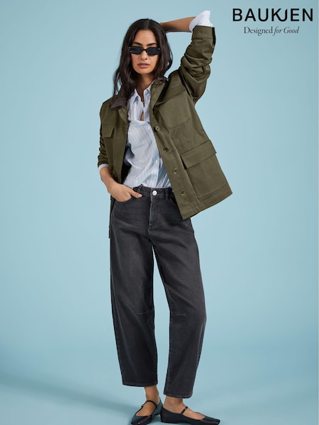 Baukjen Stretch Cotton Horseshoe Black Jeans (AA7556) | €158