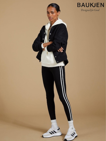 Baukjen Baxter Side Stripe Black Leggings (AA7559) | R$ 485