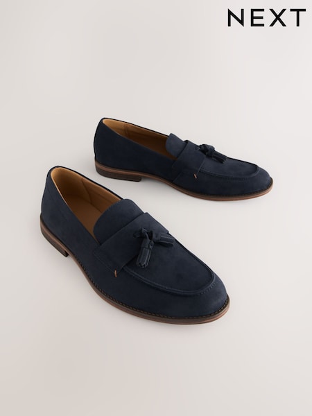 Navy Tassel Loafers (AA7575) | €42