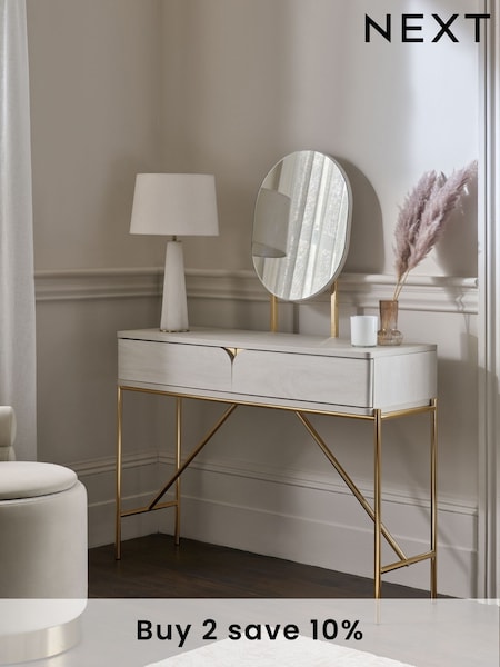 Light Evie Oak Effect Console Dressing Table (AA7577) | €365