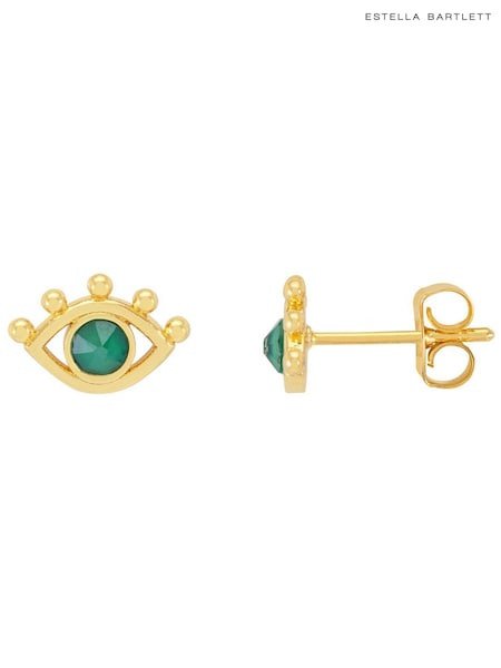 Estella Bartlett Gold Tone Cubic Zirconia Eye Stud Earrings (AA7664) | €15.50