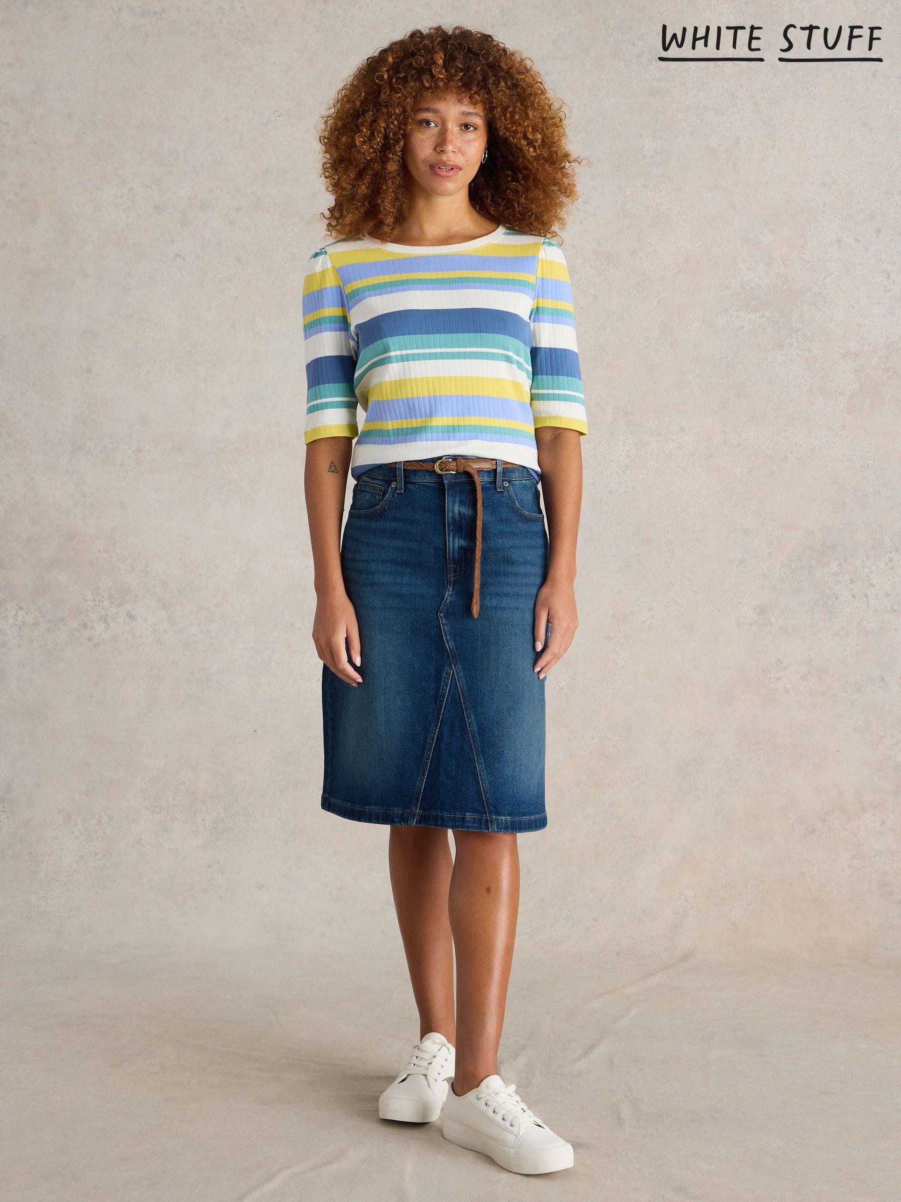 Denim Knee Length Skirts Next Luxembourg