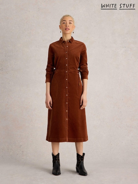 White Stuff Jade Cord Shirt Dress (AA7775) | 316 LEI