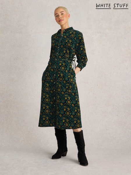 White Stuff Black Jade Cord Shirt Dress (AA7787) | €50