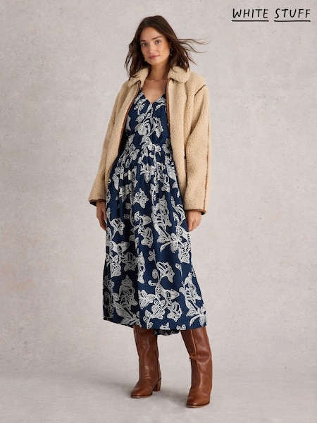 White Stuff Blue Skylar Midi Dress (AA7797) | €50