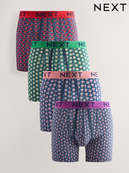 Navy Sealife Geo Animal A-Front Boxers 4 Pack (AA7842) | €28