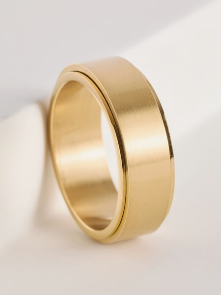 Stainless Steel Gold Tone Ring (AA7896) | €17.50