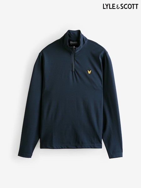 Lyle & Scott Navy Golf 1/4 Zip Midlayer Jumper (AA7914) | €92