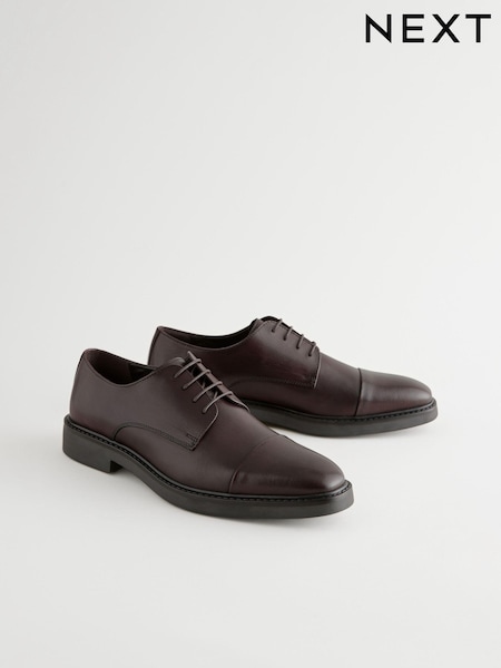 Brown Leather Toe Cap Shoes (AA7977) | 272 QAR