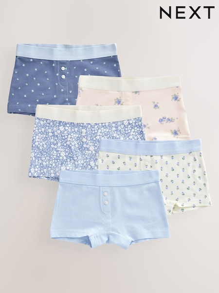 Blue Boxer Short Briefs 5 Pack (2-16yrs) (AA7988) | €18 - €27