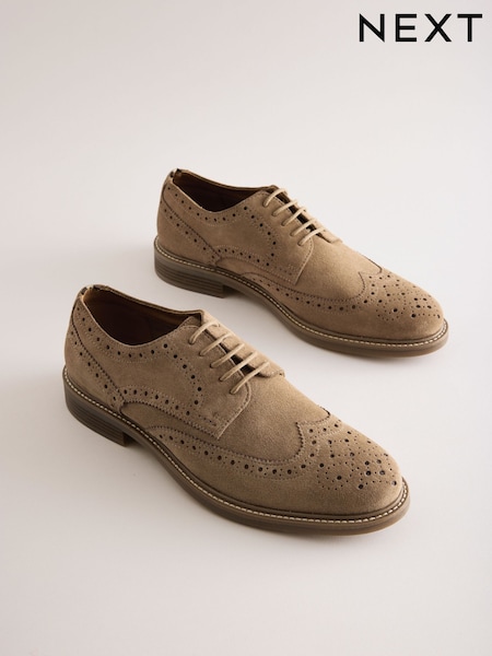 Stone Suede Brogue Shoes (AA7993) | R$ 500