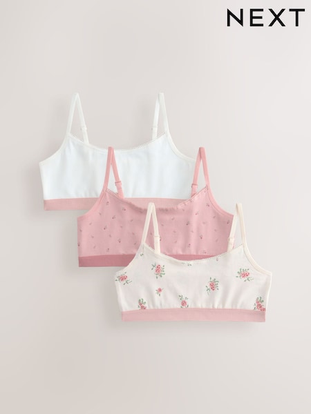 Pink - Crop Tops 3 Pack (5-16yrs) (AA8102) | 13 € - 17 €