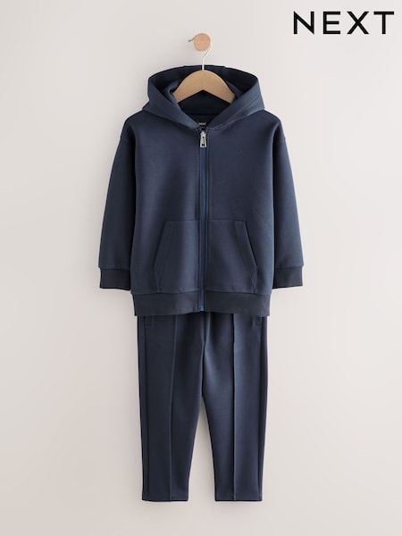 כחול כהה - Smart Zip Through Hoodie And Joggers Set (3-16yrs) (AA8117) | ‏143‏₪ - ‏176‏ ₪