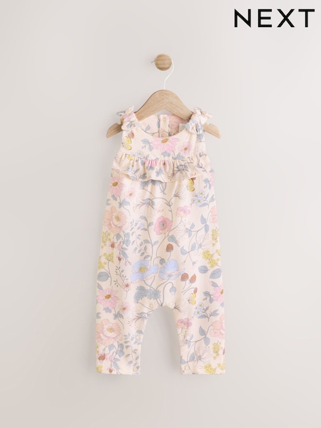 Ružová kvetinová - Baby Long Leg Romper (0mths-3yrs) (AA8184) | €16 - €19