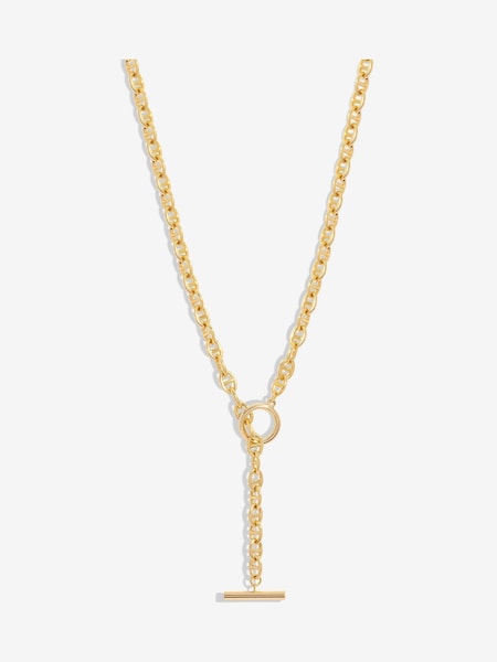Jon Richard Gold Plated T Bar Long Drop Necklace (AA8286) | €32