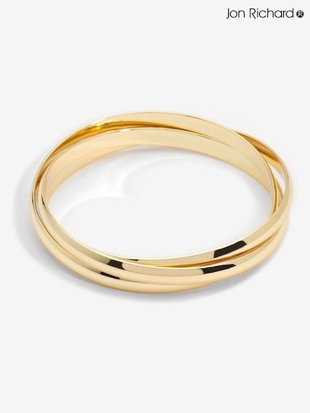 Jon Richard Gold Tone Interlock Bangle (AA8311) | €36