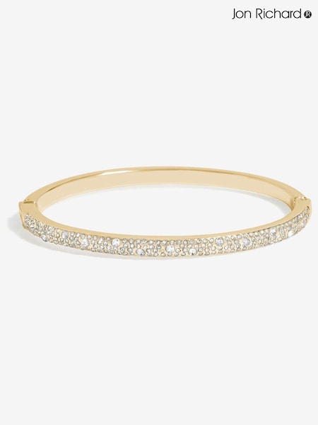 Jon Richard Gold Plated Pave Bangle (AA8313) | AED102