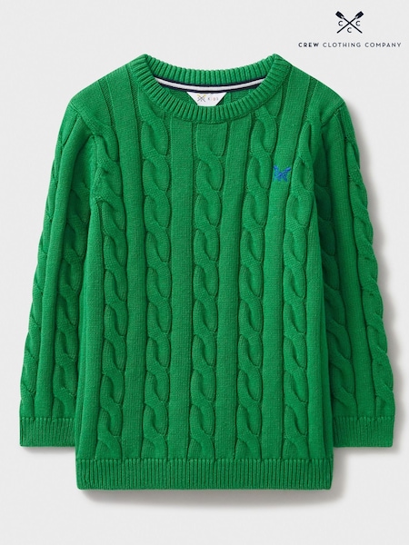 Crew Clothing Cable Knit 100% Cotton Jumper (AA8380) | ‏141‏₪ - ‏181‏ ₪