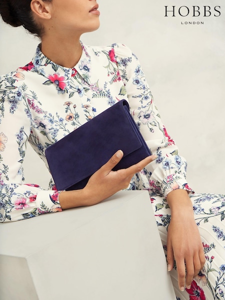 Hobbs Blue Renata Clutch (AA8383) | AED577