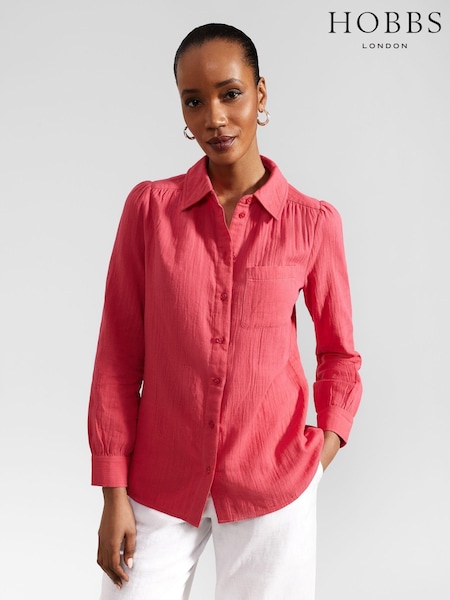 Hobbs Pink Jamie 100% Cotton Shirt (AA8394) | €60