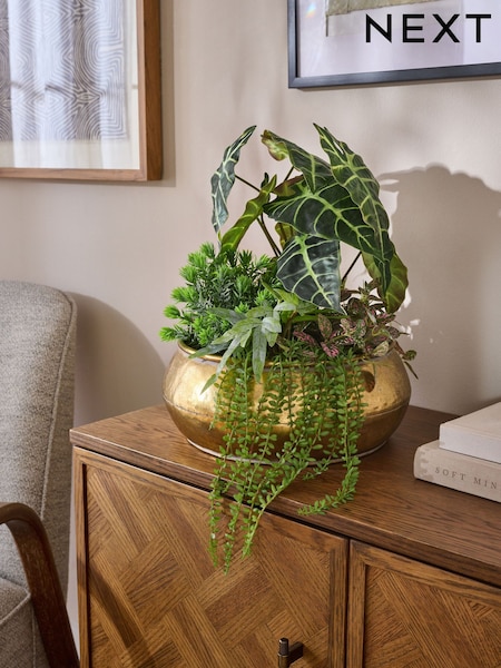 Green Artificial Succulent Arrangement (AA8486) | €81