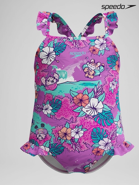 Speedo Learn To Swim Printed Frill Thinstrap Swimsuit (AA8501) | 23 €