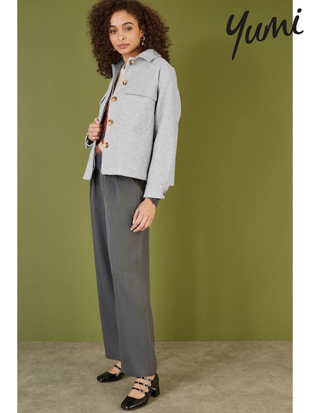 Yumi Woven Shacket With Oversize Pockets (AA8588) | €33