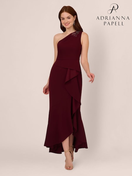 Adrianna Papell Blue Studio Beaded Knit Crepe Gown (AA8647) | € 124