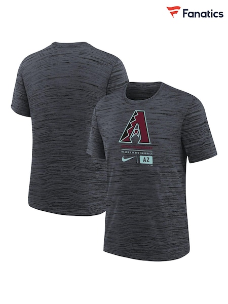 Fanatics Youth MLB Arizona Diamondbacks Large Logo Velocity Black T-Shirt (AA8677) | AED81