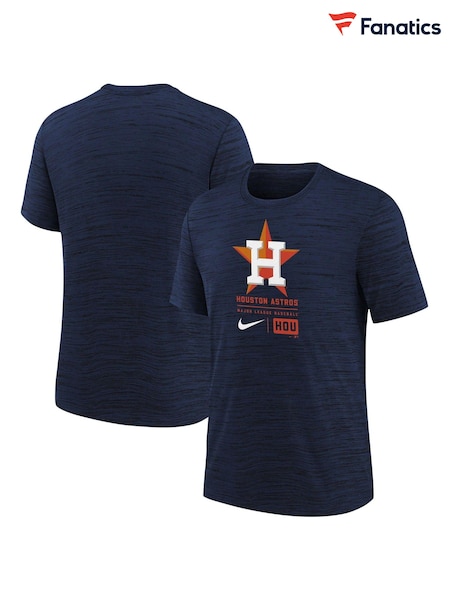 Fanatics Youth Blue MLB Houston Astros Large Logo Velocity T-Shirt (AA8695) | AED81