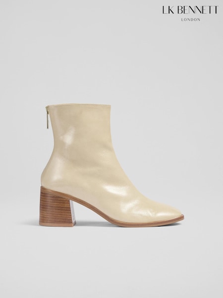 LK Bennett Natural Camila Front Seam Casual Boots (AA8725) | AED870