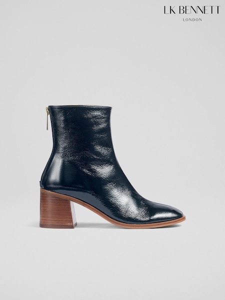 LK Bennett Blue Camila Front Seam Casual Boots (AA8729) | €238