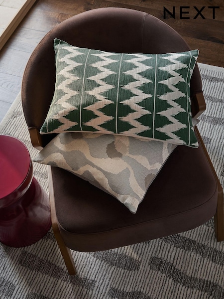 Teal Blue 40 x 59cm Global Zig Zag Cushion (AA8775) | €28