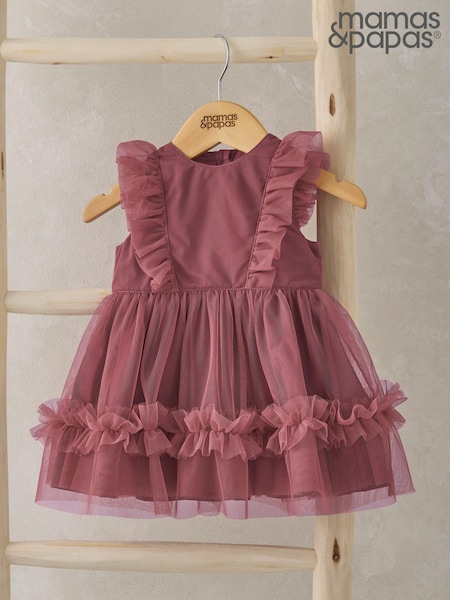 Mamas & Papas Pink Tulle Frill Dress (AA8926) | ₪176