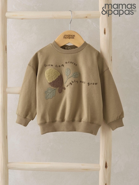 Mamas & Papas Acorn Placement Brown Sweatshirt (AA8935) | 23 €