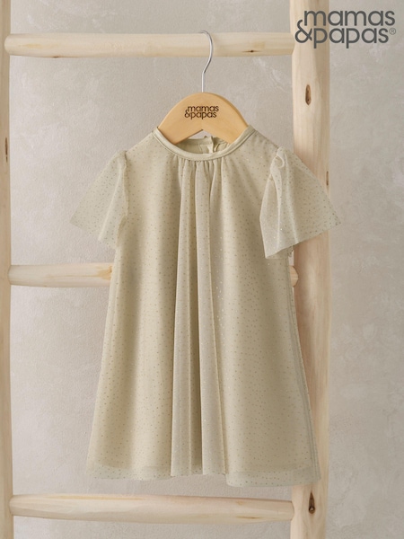 Mamas & Papas Gold Speckle Dress (AA8942) | €24