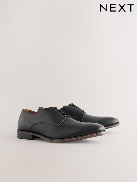 Black Saffiano Leather Derby Shoes (AA9038) | €67