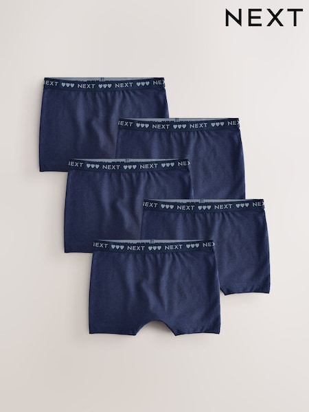 Azul marino - Short Briefs 5 Pack (2-16yrs) (AA9052) | 17 € - 25 €