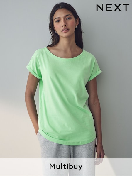 Green Cap Sleeve T-Shirt Top (AA9089) | €9.50